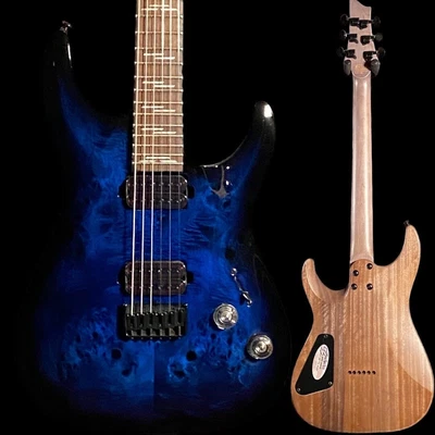 $319 • Buy Schecter Omen Elite-6 Electric Guitar - See Thru Blue Burst
