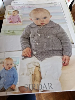 £2.75 • Buy Sirdar Knitting Pattern - Childs Cardigans - Bamboo DK -  0 - 7 Years - 1328