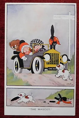 £9.92 • Buy Automobile  - Black Cat / Artist Signed Postcard - Chloe Preston / 1927