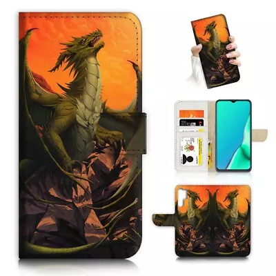 ( For Huawei P30 Pro ) Wallet Flip Case Cover PB24113 Dragon • $12.99