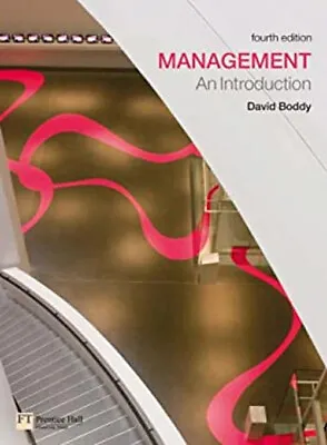 Management : An Introduction Paperback David Boddy • £5.66