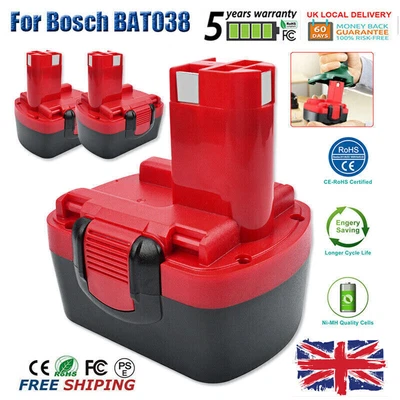 £13.69 • Buy 4.0Ah Battery For Bosch 14.4V BAT038 BAT040 GSR PSR 2607335533 PSR1440 Cordless