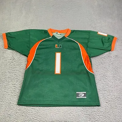 Vintage Miami Hurricanes Jersey Youth XL #1 V Neck Pullover • $25.58