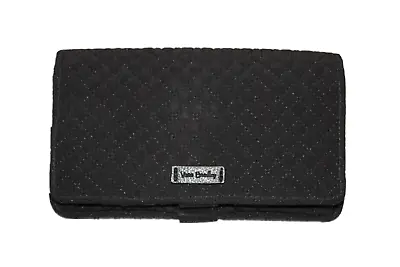 Vera Bradley Black Iconic RFID All Together Quilted Phone Wallet No Strap • $12.99