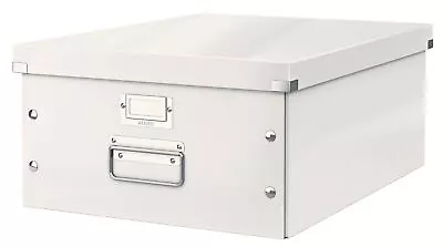 Leitz Collapsible Storage Box Click & Store Large A3 Office Organisation White • £18.08