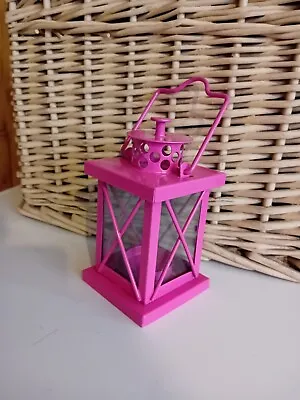 Nice Item...lantern Style......candle Holder...pink...metal...candle • £5.95