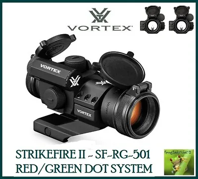 VORTEX Strikefire II Red Dot Sight - 4 MOA Red/Green Dot SF-RG-501 Auth Dealer • $199