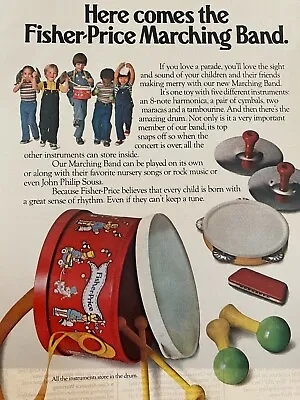 Fisher Price Marching Band Full Page Vintage Print Ad • $1.99