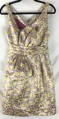 ZAC POSEN Target Dress 2 Purple Floral Fit Flare Asymmetric Cocktail New 6196 • $35.99