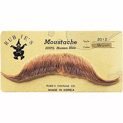 Mustaches Theatrical-100% Human Hair European Moustache Rubies 2012 Pick I Shade • $13.75