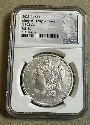 2023 Fiji S$1 Morgan - Early Releases “1893 CC” • MS 70 NGC • $249