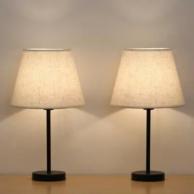 Modern Mini Table Desk Lamp Beside Nightstand Bedroom Office Dorm Set Of 2 • $27.99