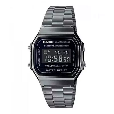 Casio Vintage Series A168WGG-1B Digital Metal Blackout Watch • $48.75