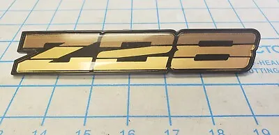 Vintage Camaro Z28 Rocker Panel Emblem-7  Long-gold Lettering W/black Backin • $15