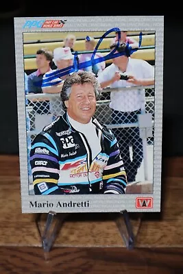 Mario Andretti Race Car Driver Autographed Signed 1991 A&S Racing Card #5 • $29