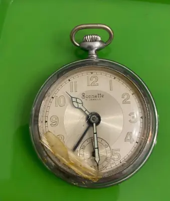 Prev. Owned Bonnette 17 Jewel Pocket Watch • $18