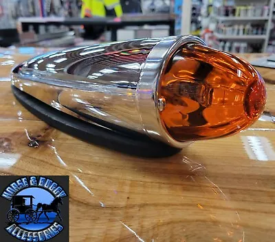 $64.99 • Buy Dark Amber Watermelon Glass Lens Peterbilt Kenworth Cab Marker Lights New 92542