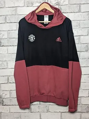 Adidas Manchester United Men's Hoodie Pullover. Size Large • £19.99