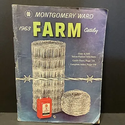 Montgomery Ward 1963 Farm Catalog Color Lawn Garden Tractor Tool Tiller Implemen • $100