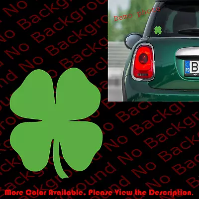 Shamrock Lucky Leaf Clover St Patrick's Vinyl Die Cut Decal Fast Racing RC125 • $3.50