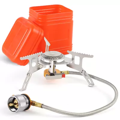 3700W Portable Outdoor Camping Mini Gas Stove W/ Piezo Ignition+Burner+Case Kit  • $15.90