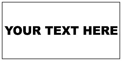 Your Text Here Custom Black Car Door Magnets Magnetic Signs-Qty 2 • $42.99