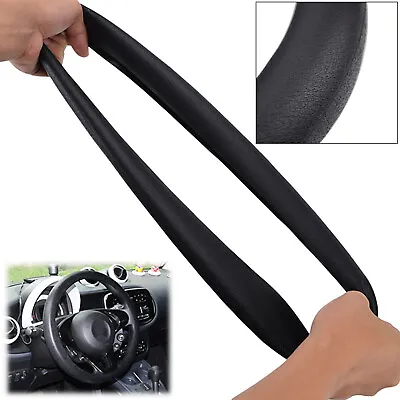 16  Black Universal Soft Silicone Car Trunk Interior Steering Wheel Parts Cover • $9.99