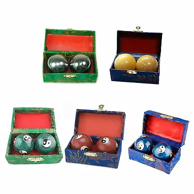 JapanBargain Chinese Health Stress Relieve Hand Exercise Baoding Balls • $9.79