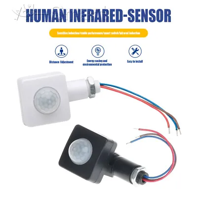 LED Security PIR Infrared Motion Sensor Detector Switch Outdoor Light AC85-265V • $3.60