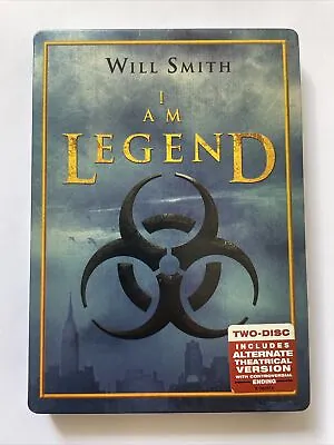 I Am Legend 2 Disc Steel Book Set DVD Will Smith 2007 - Region 4 PAL - Free Post • $9.99