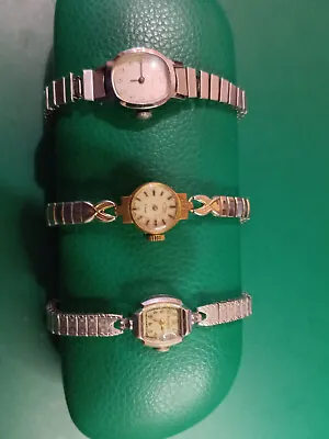 Vintage Watch Lot  Bulova Rotary Timex Ladies Watches For Repair • $55
