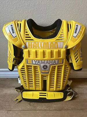 Vintage Motocross Hallman Yamaha Chest Protector Yellow Stilmotor JT BMX 80 70’s • $49.99