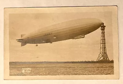 USS Los Angeles Zeppelin ZR-3 Airship - USA Aviation Real Photo Postcard • $210