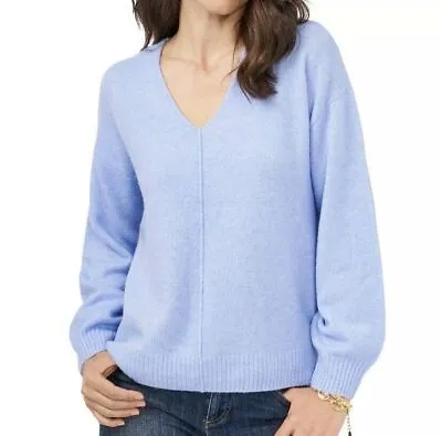 $19.54 • Buy Vince Camuto Women's Marine Blue Long Sleeve Lightweight V-Neck Sweater New