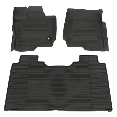 2015-2023 Ford F-150 Super Crew Cab All Weather Rubber Floor Mats Black OEM NEW • $178.92