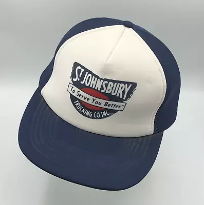 Vintage St Johnsbury Trucking Co To Serve You Better Foam Snapback Hat USA Cap • $29.99