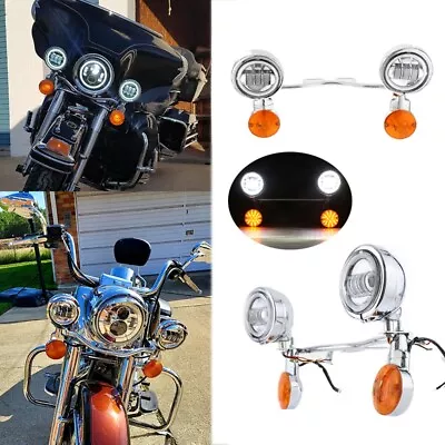 Passing LED Spot Light Bar For Kawasaki VN Vulcan Classic MeanStreak Nomad 1600 • $169.99