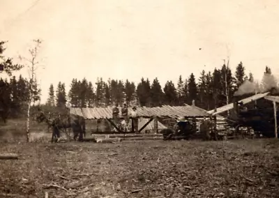 RPPC Tractor Ranchers Steam  Engine Horses Homestead Farming Postcard #297 • $17.45