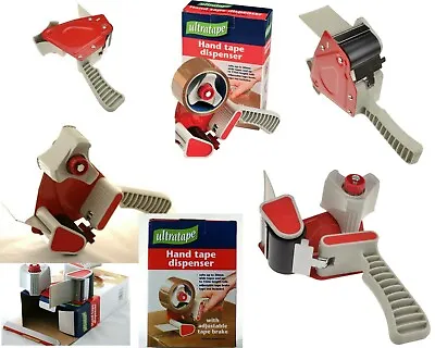 Handheld Tape Gun Dispenser For Packing Parcels With Adjustable Tape Brake  • £8.95