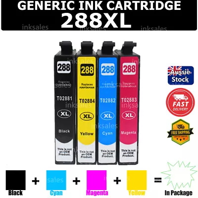 $15.40 • Buy Generic Ink Cartridge 288XL 288 XL For Epson Home XP240 XP340 XP344 XP440 XP-440