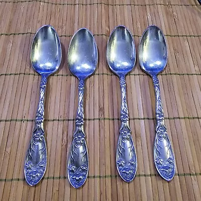 Set Of 4 Oxford Narcissus Silveplate Tea Spoons Pat. 1908 • $15.99