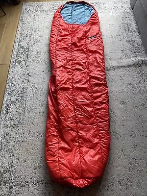 MAMMUT Ajungilak Narvik 195 L  Du Pont Certified Vintage Orange Sleeping Bag • £59.99