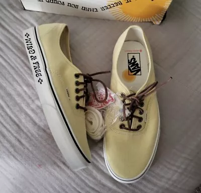 VANS AUTHENTIC Women 10.5 PARKS PROJECT SNEAKERS MELLOW YELLOW 042024 • $55
