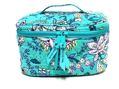 Nwt New With Tags Vera Bradley  Train Case For Cosmetics Peacock Garden  Nice • $24.95