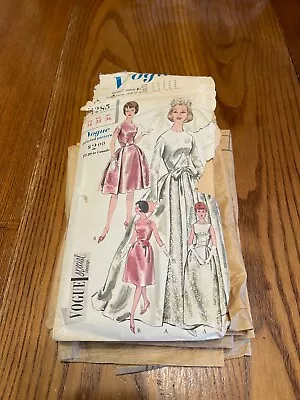 VTG 1950's Special Design VOGUE Bride's Or Bridesmaid Dress Pattern • $145