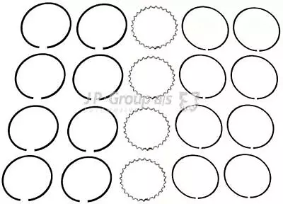 Piston Ring Set For VW 1600 15001600 Beetle T1 311198163A • $32.71