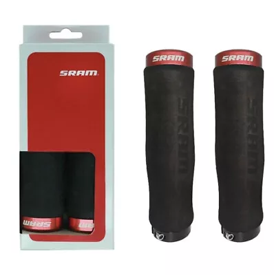 SRAM Foam Grips - Black With Red Lock-On Lock On Contoured • $22