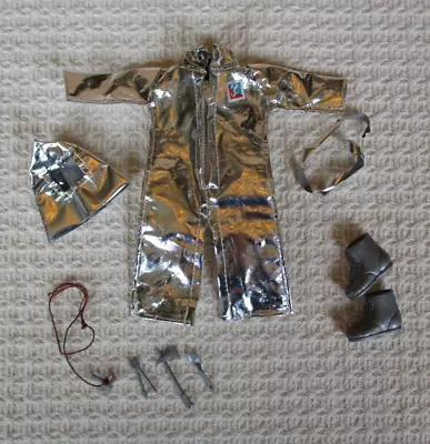 Mego Action Jackson Fire Fighting Asbestos Suit 1971 Outfit Complete 8  VGC • $15.99
