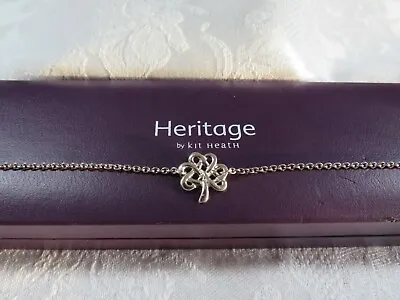 Kit Heath Heritage Sterling Silver Celtic Knot Bracelet & Box 6.25  -7.25  Vgc • £39.99