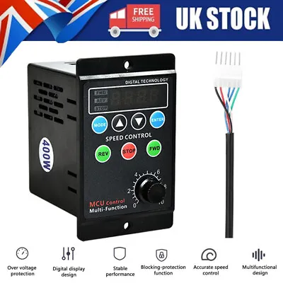 Speed Controller Motor Display Rate Variable Switch AC 220V Motor Governor • £22.19